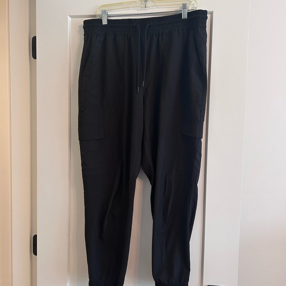 Old Navy Black Track Pants Comfortable Joggers